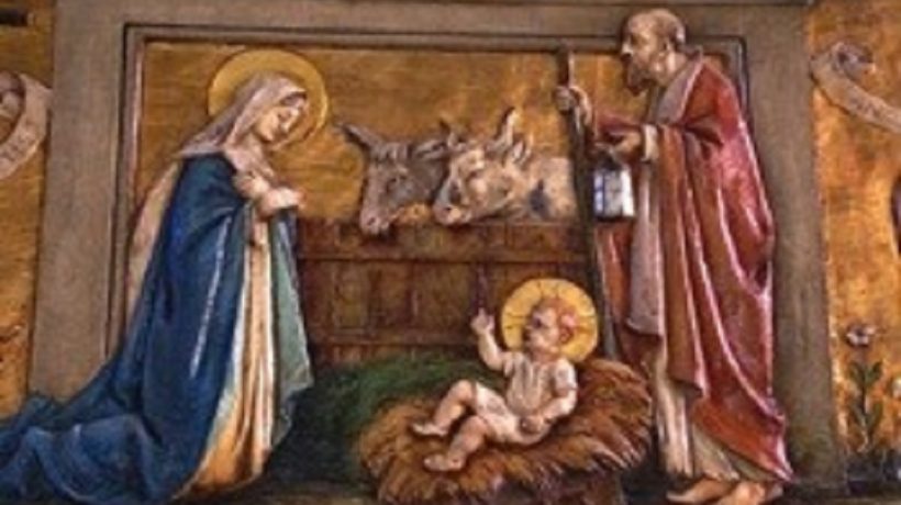 A new nativity scene: Jesus, Mary, and a Pile of Poo