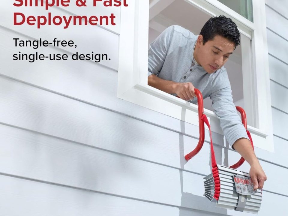 Kidde 2-story fire escape ladder tested for safety and durability.