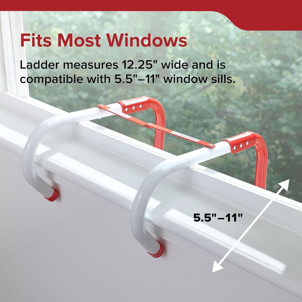 Kidde 2-story fire escape ladder tested for safety and durability.