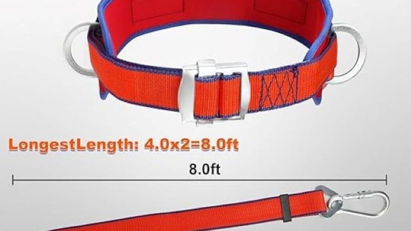 Stay Safe on Ladders: Trsmima Adjustable Safety Belt and Lanyard Review
