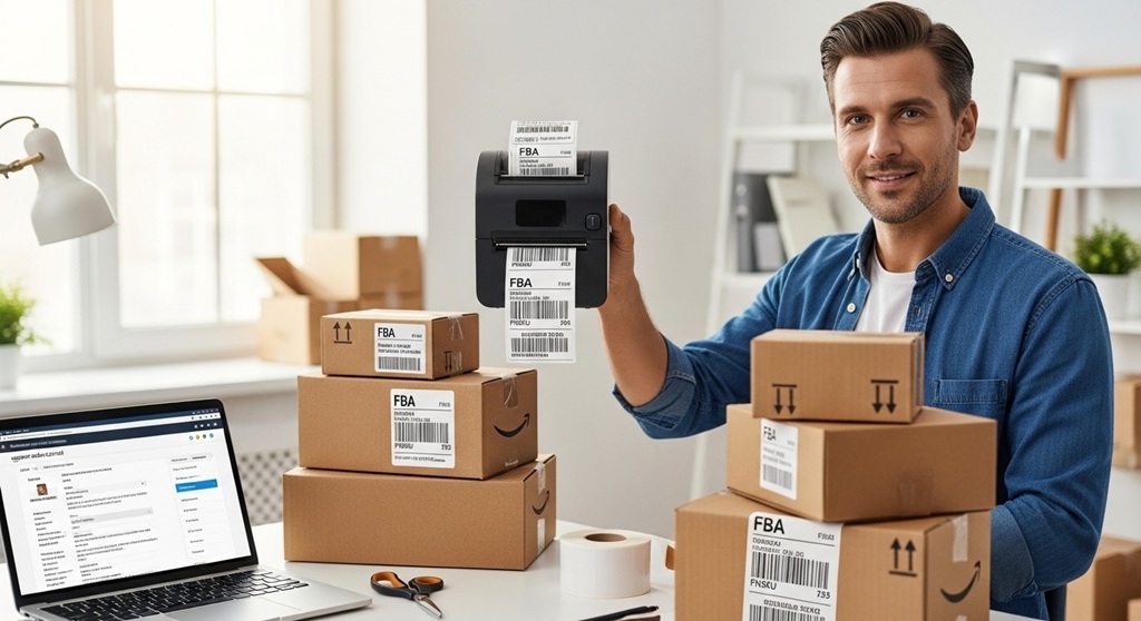 Thermal printer setup for Amazon FBA packaging requirements
