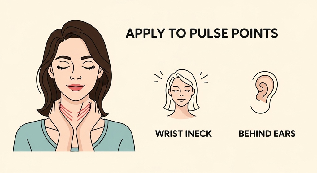 Scent layering routine with lotion and perfume application