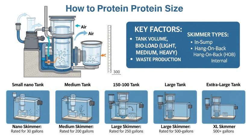 How to Size a Protein Skimmer Correctly for Your Reef Tank