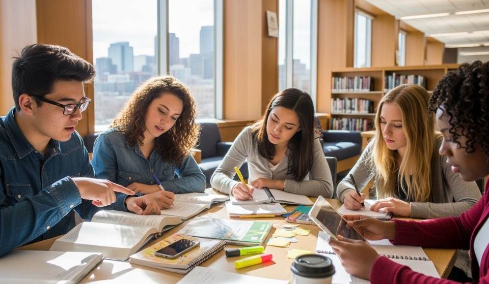 Denver student improving grades with organized study plan