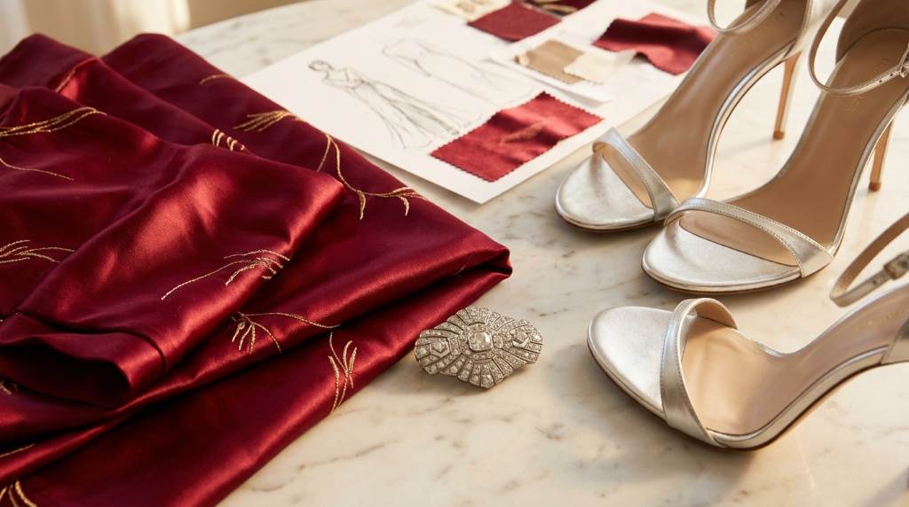 Tailored suit with luxury accessories for special occasions
